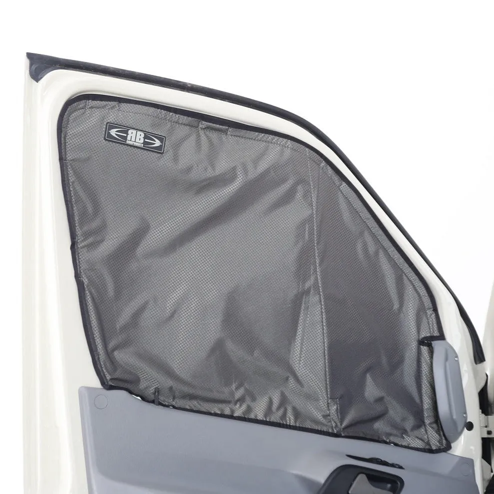 2007-2018  Sprinter Van Fabric - Magnetic Front Door Window Cover for Driver / Passenger Windows