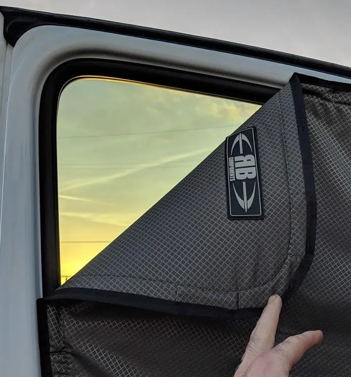 2019   Sprinter Van Fabric - Magnetic Front Door Window Shade Kit