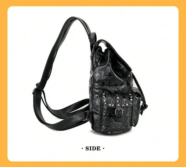 2024 Style Unisex Skull Head Backpack: Rock Your Style Everywhere