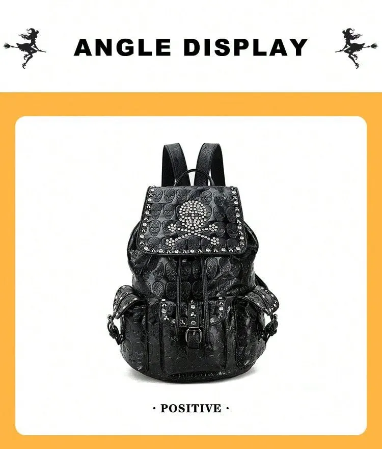 2024 Style Unisex Skull Head Backpack: Rock Your Style Everywhere