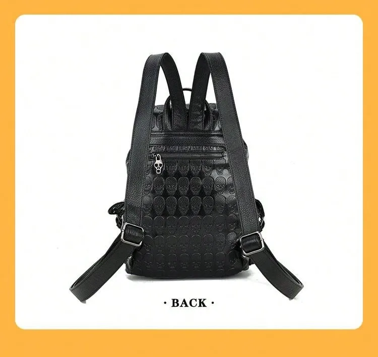 2024 Style Unisex Skull Head Backpack: Rock Your Style Everywhere