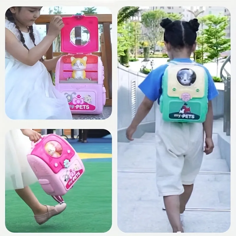 2in1 Pet Backpack Fun Toy  Cozy Space for Pets