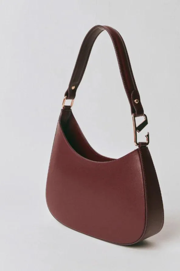 Alyssa Assymetrical Bag | Bordeaux