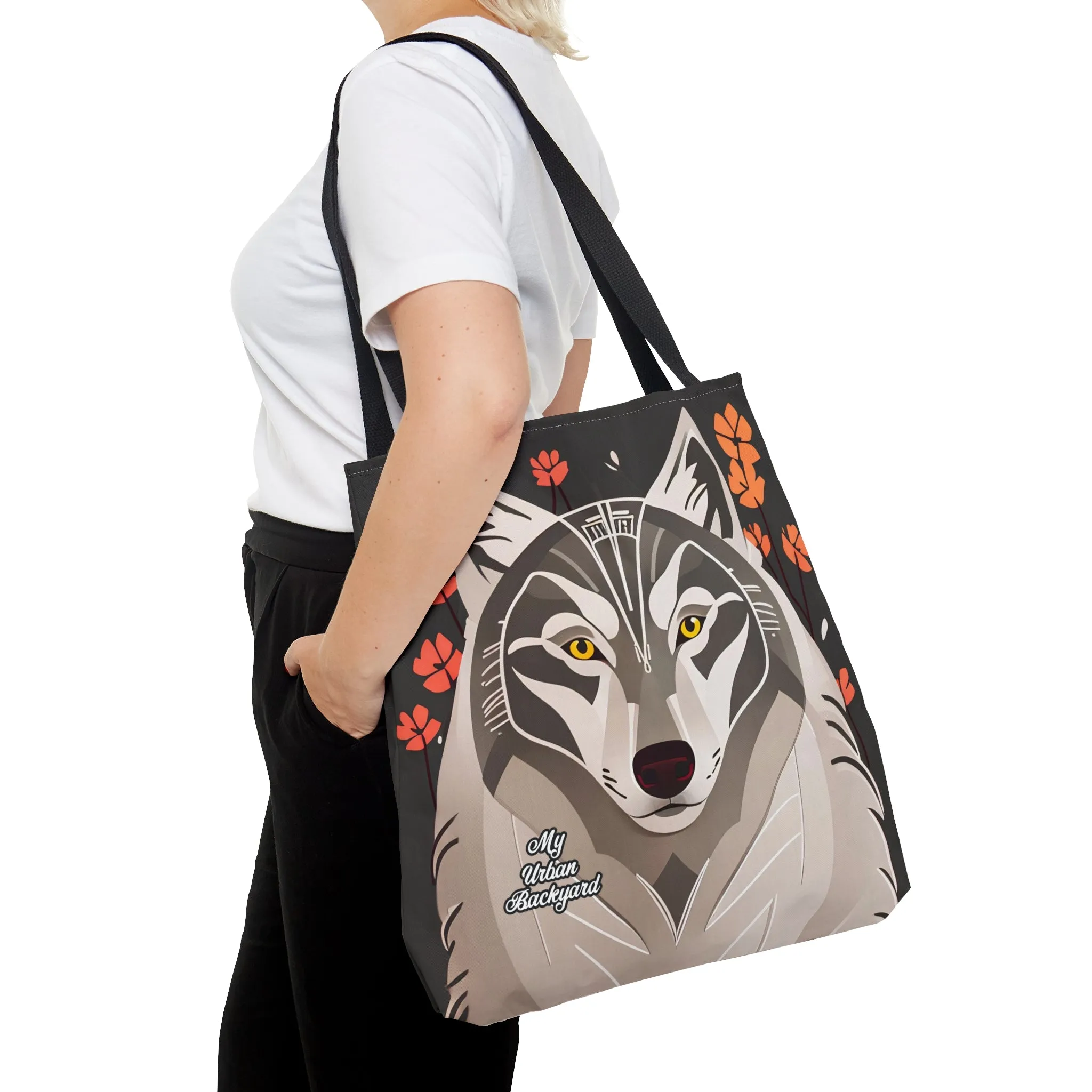 Art Deco Wolf, Tote Bag for Everyday Use - Durable and Functional