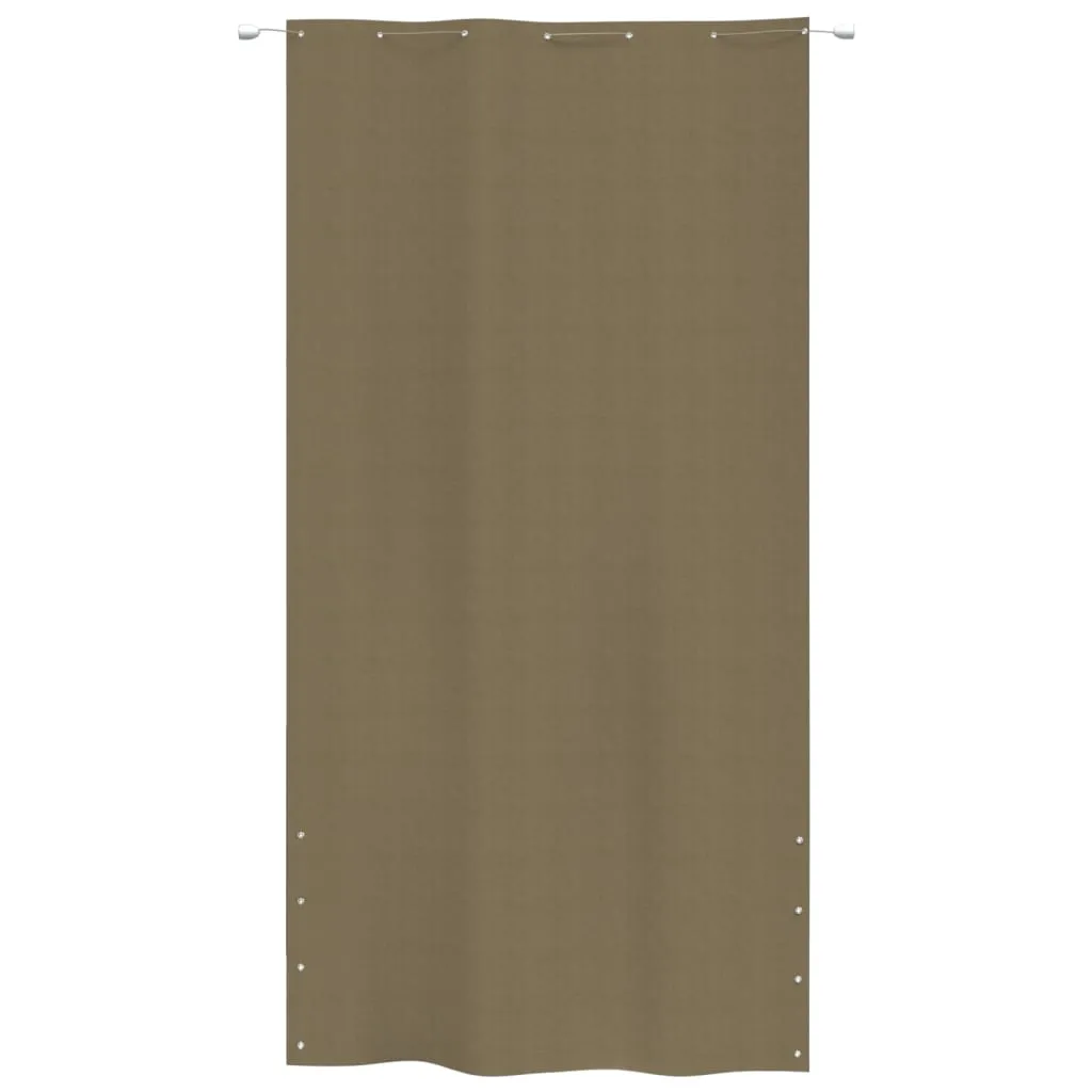 Balcony Screen Taupe 140x240 cm Oxford Fabric