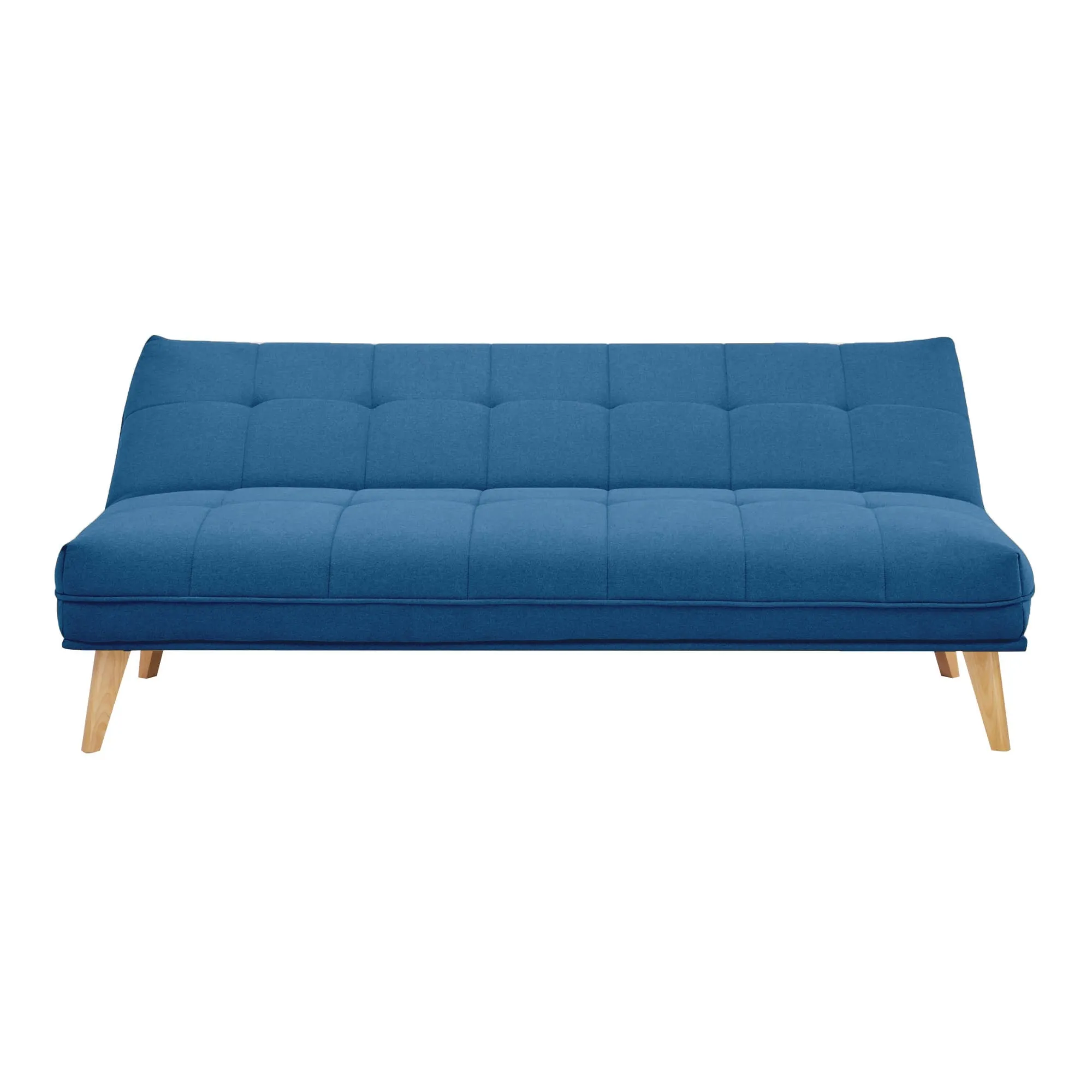 Blue 3-Seater Sofa Bed, Plush Upholstery, Durable Frame - Jovie