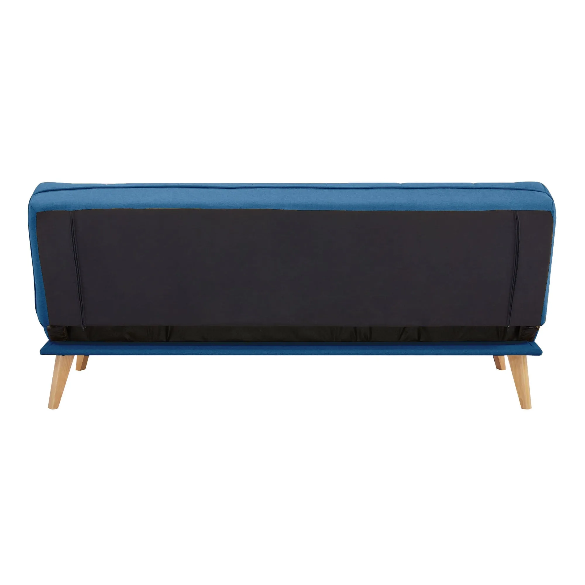 Blue 3-Seater Sofa Bed, Plush Upholstery, Durable Frame - Jovie