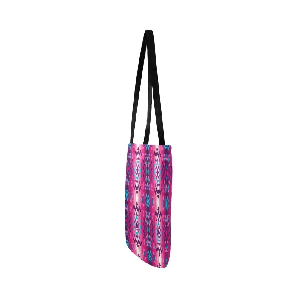 Bright Wave Reusable Shopping Bag (Two sides)