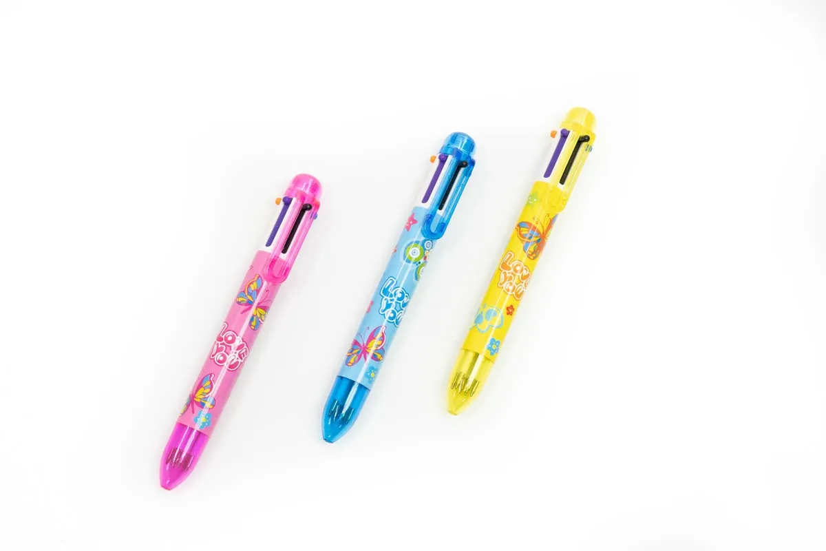 Butterfly Design Multi-Colour Clicker Pen