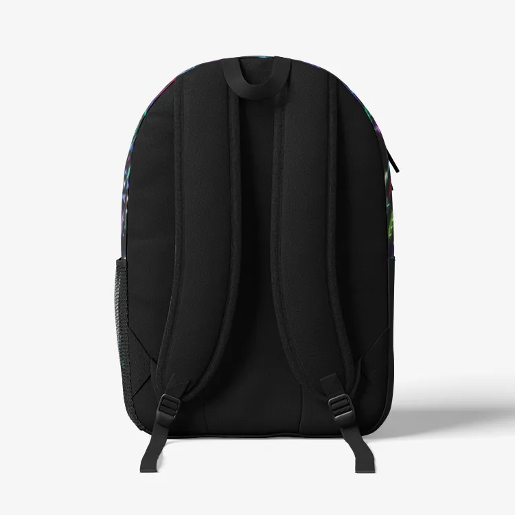 Cameron Gray | Cyberpunk Retro Colorful Print Trendy Backpack