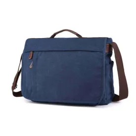 Canvas Messenger Bag - Fits 14 inch Laptop