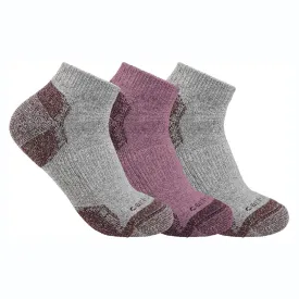 Carhartt Women's Lightweight Cotton Blend 3 Pack Low Cut Socks