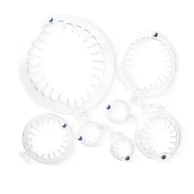 CLEAR PuffCuff Family Pack – No Headaches, No Damage, All-Day Hold for Curls in Satin Bag