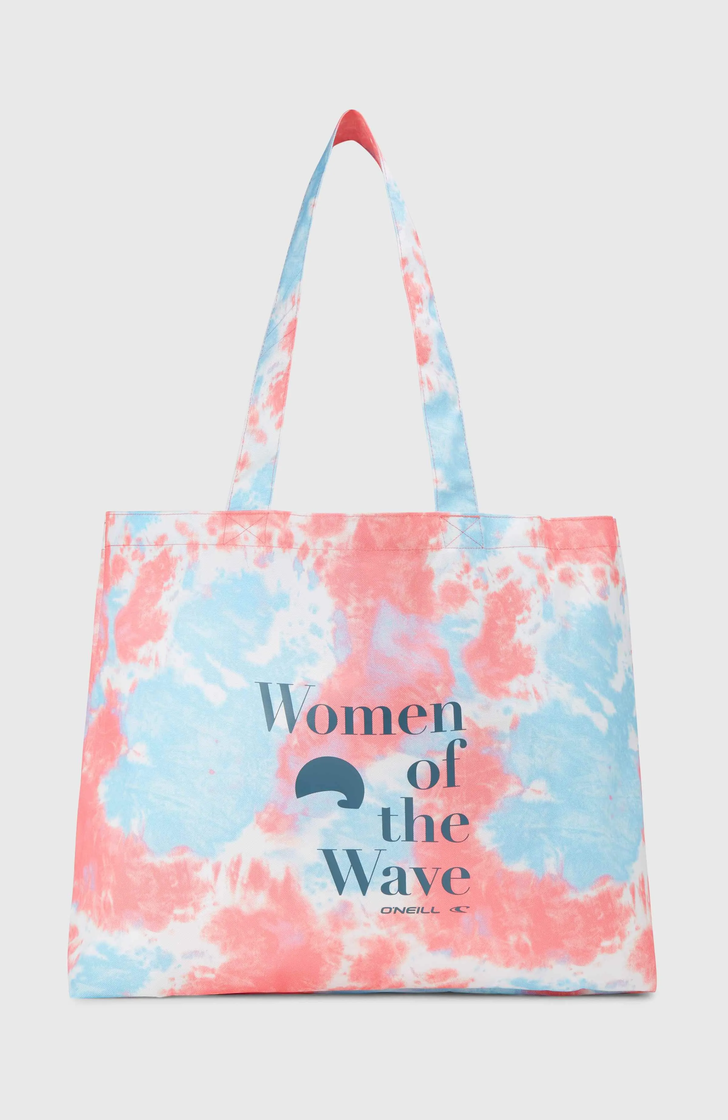 Coastal Print Tote Bag | Pink Ice Cube Tie Dye