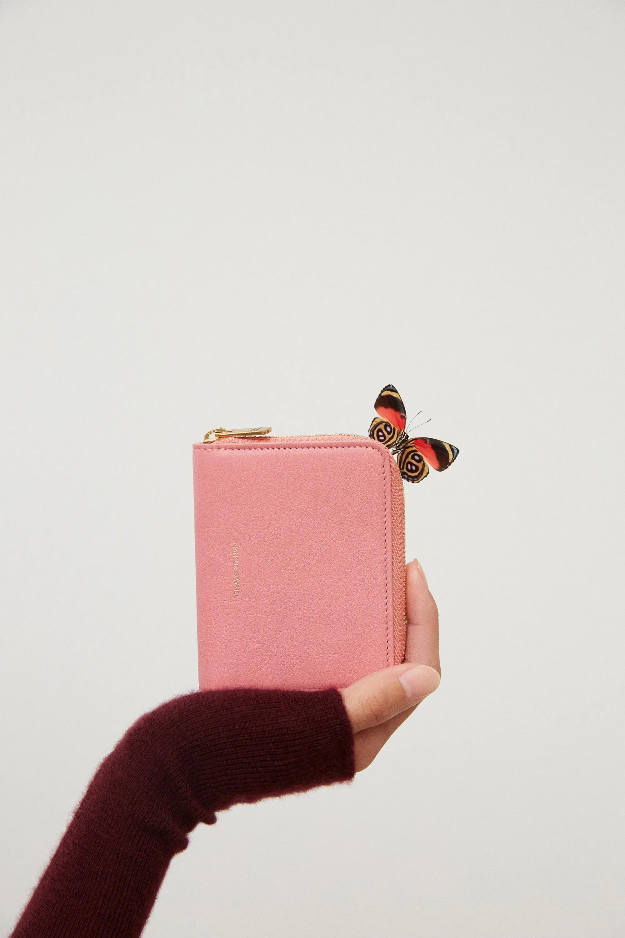 Compact Zip Case - Peony