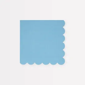 Cornflower Blue Small Napkins (x 16)