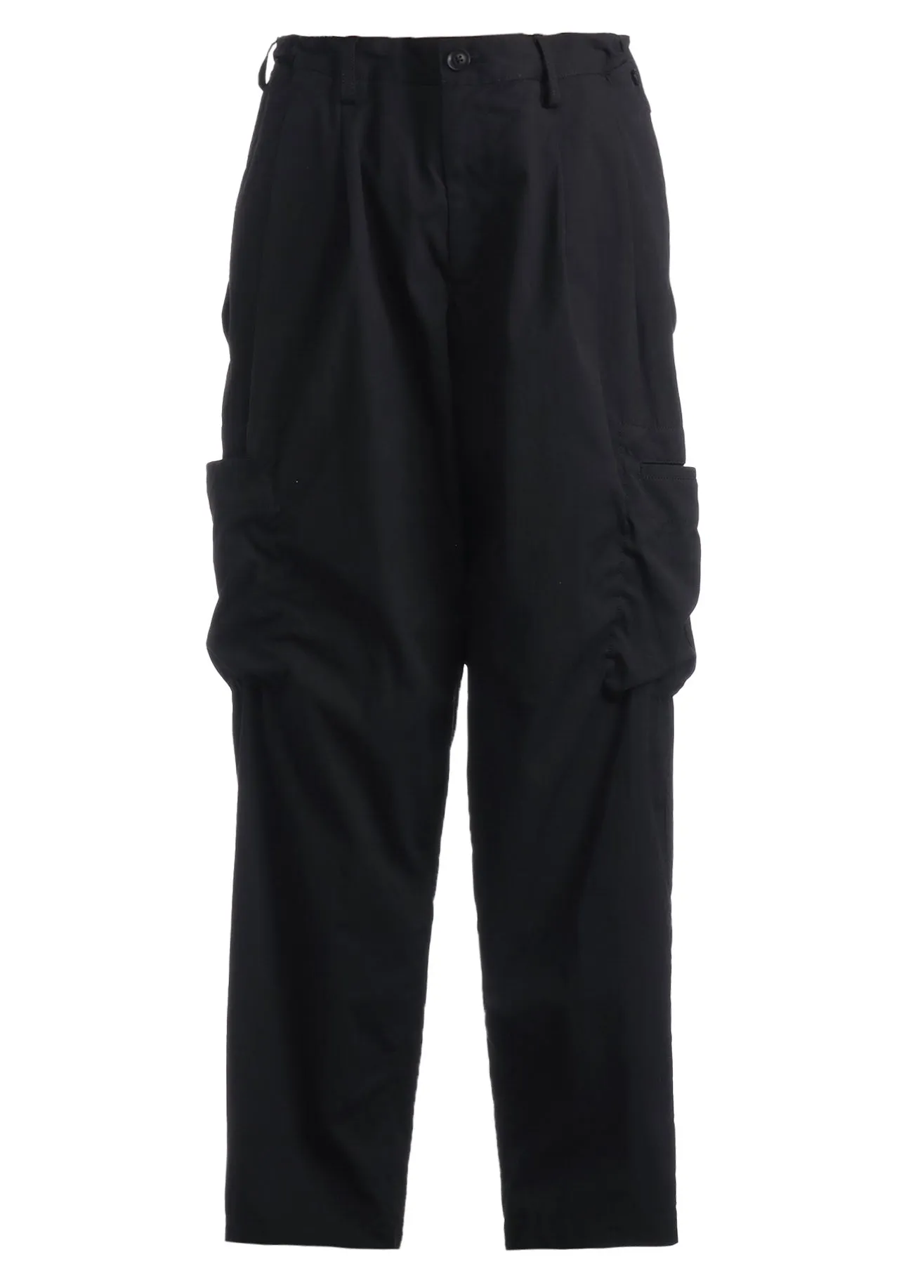 COTTON/NYLON OXFORD PANTS WITH FULLED WOOL GAUZE POCKETS