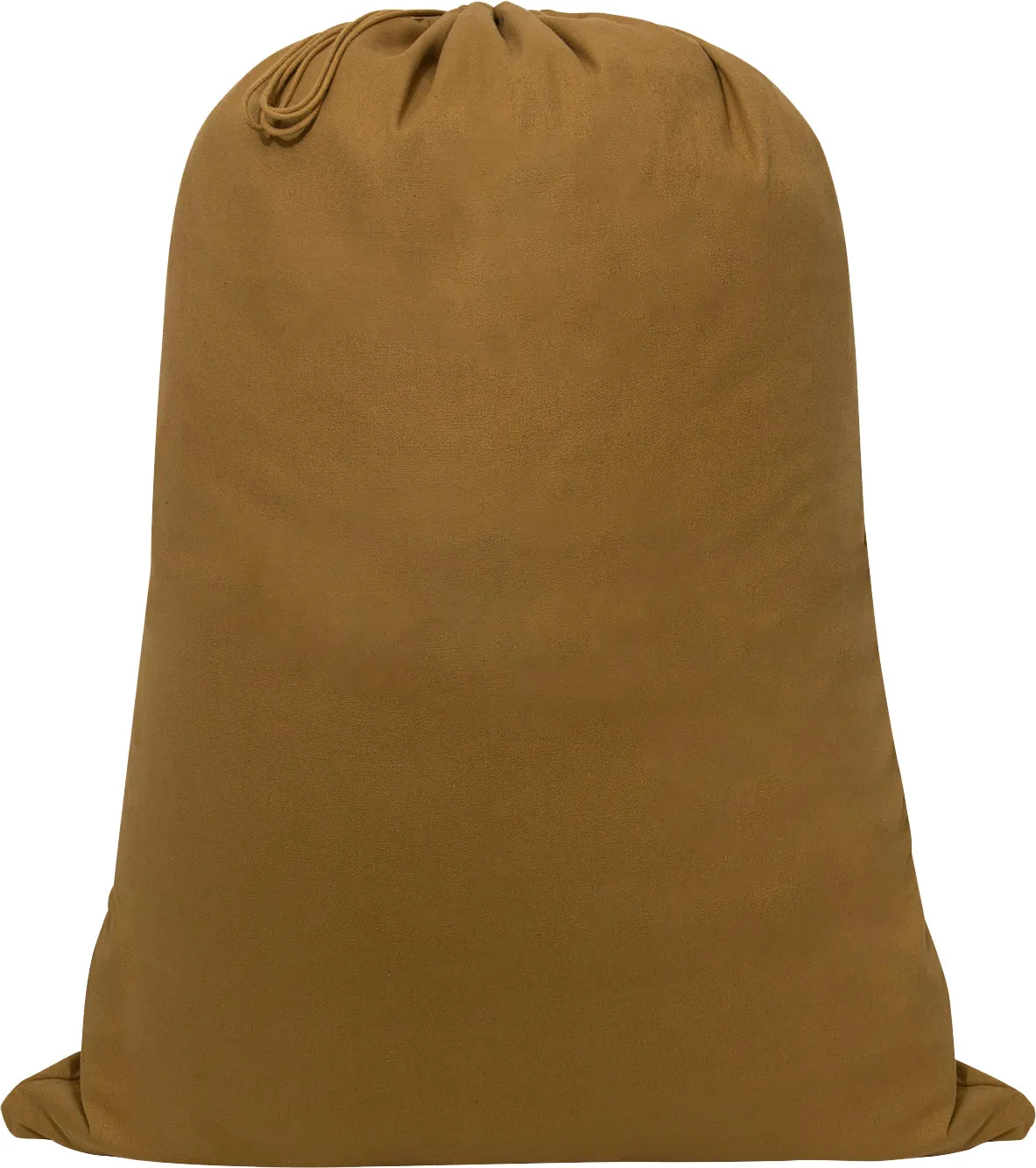 Coyote Brown - Military Ditty Bag, 19" x 16" Canvas Travel Laundry Bag