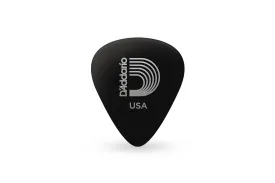 D'Addario Black Celluloid Guitar Picks Medium .70mm -10 pack