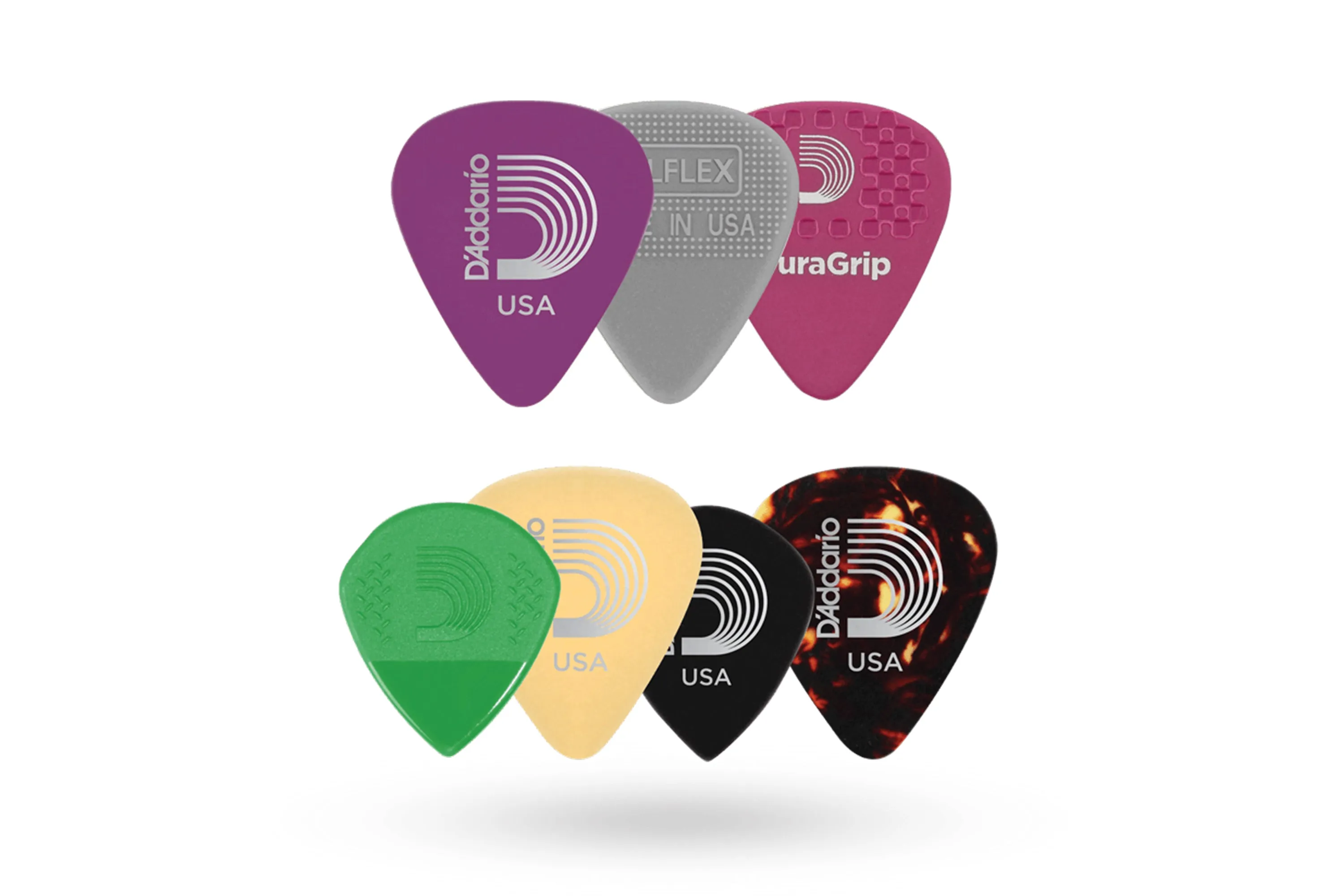 D'Addario Guitar Picks Variety Pack Heavy - 7 Pack