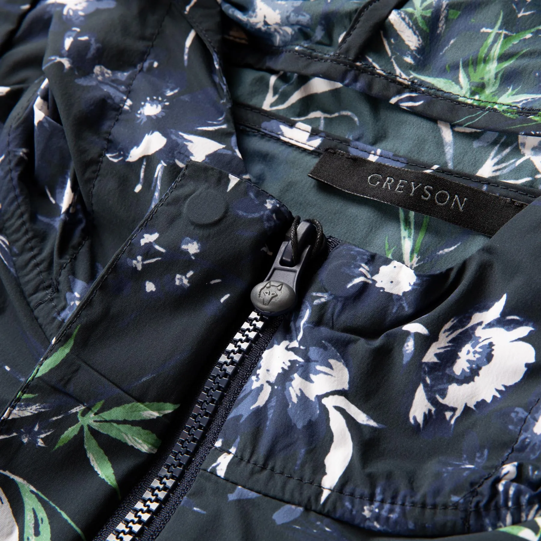 Dark Floral Newago Jacket Maltese Blue - SU24