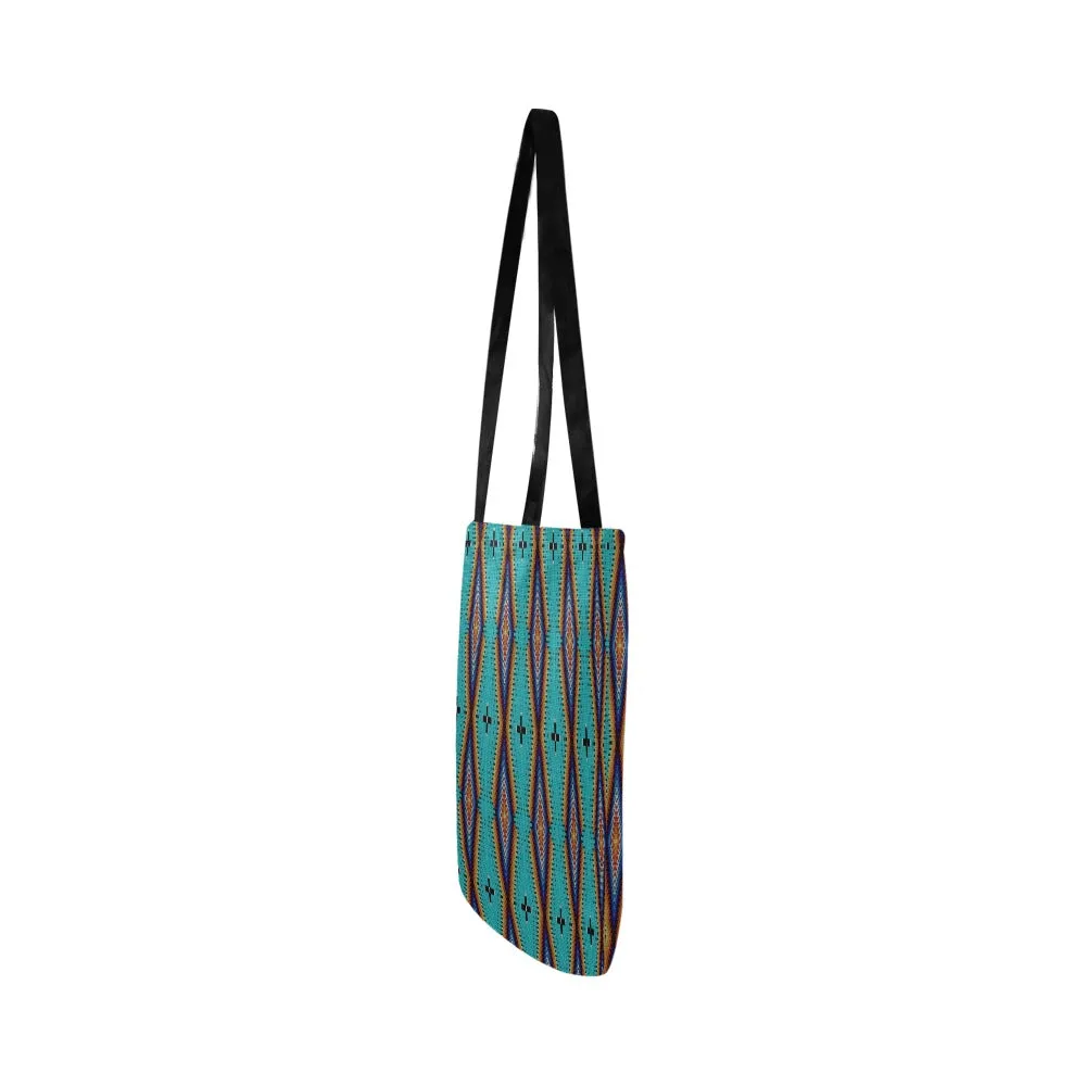 Diamond in the Bluff Turquoise Reusable Shopping Bag (Two sides)