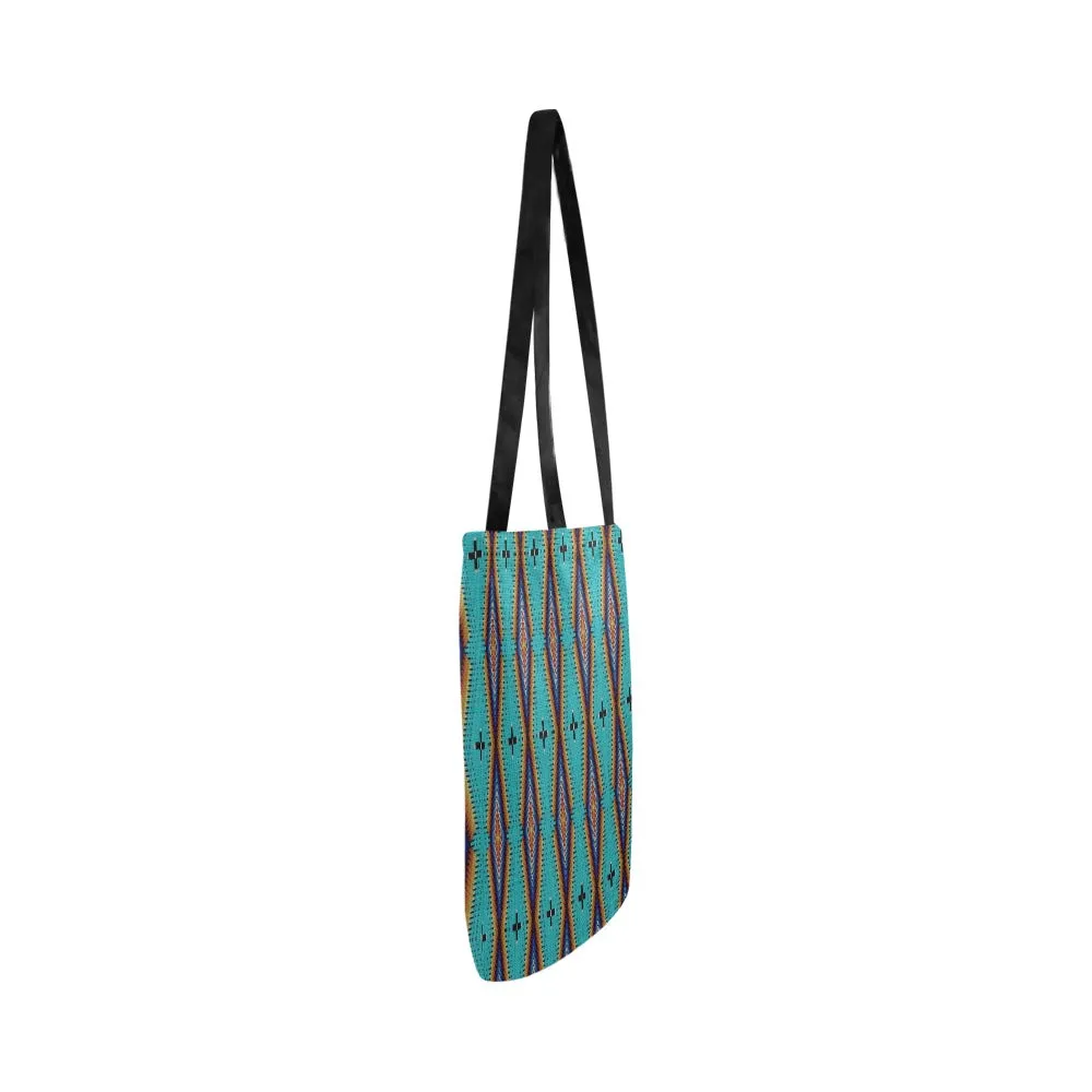 Diamond in the Bluff Turquoise Reusable Shopping Bag (Two sides)