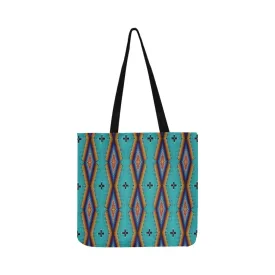 Diamond in the Bluff Turquoise Reusable Shopping Bag (Two sides)