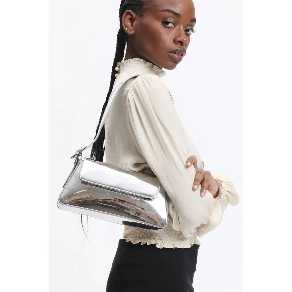 Donna Metallic Crossbody - Silver