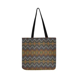 Fire Feather Grey Reusable Shopping Bag (Two sides)