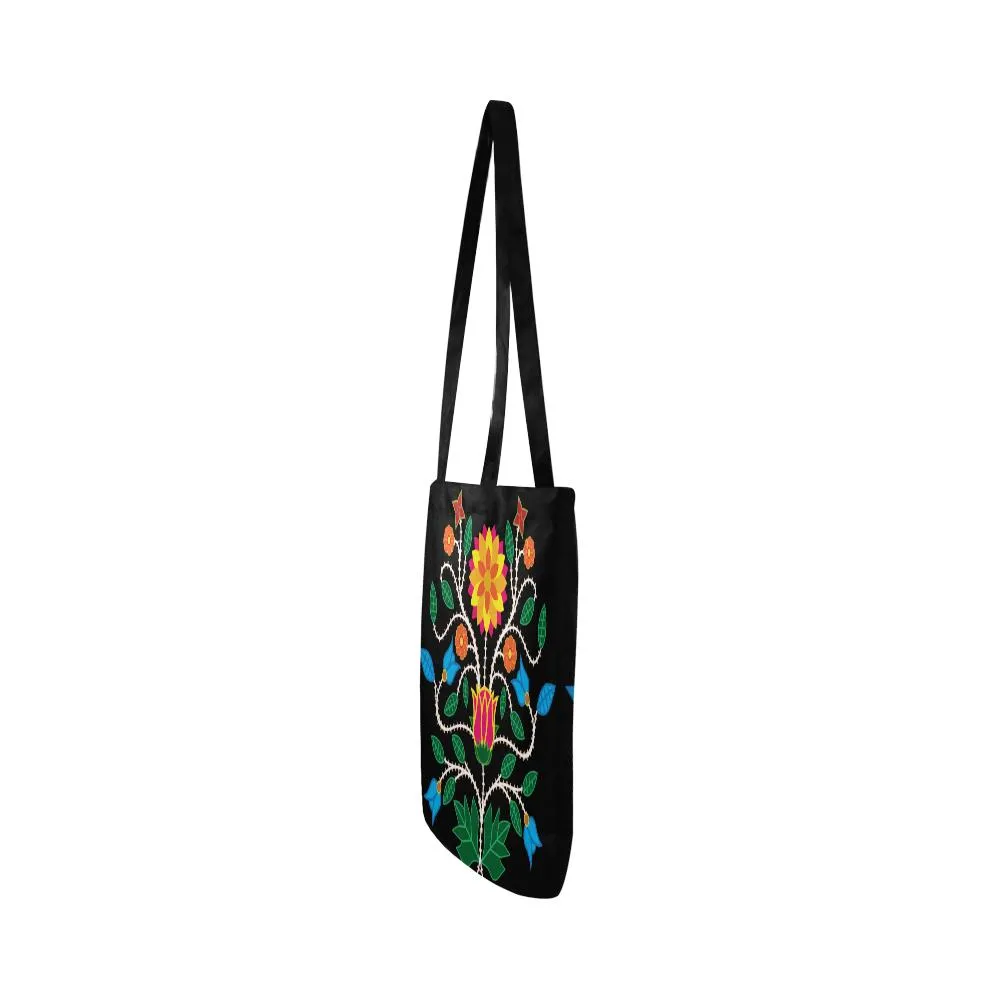 Floral Beadwork-03 Reusable Shopping Bag (Two sides)