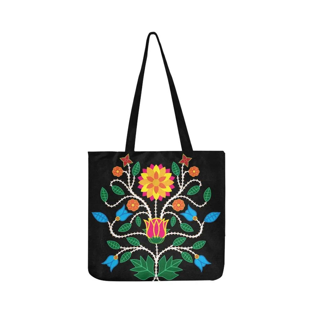 Floral Beadwork-03 Reusable Shopping Bag (Two sides)