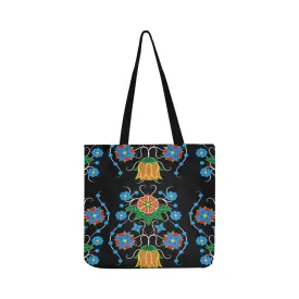 Floral Beadwork Four Mothers Reusable Shopping Bag (Two sides)