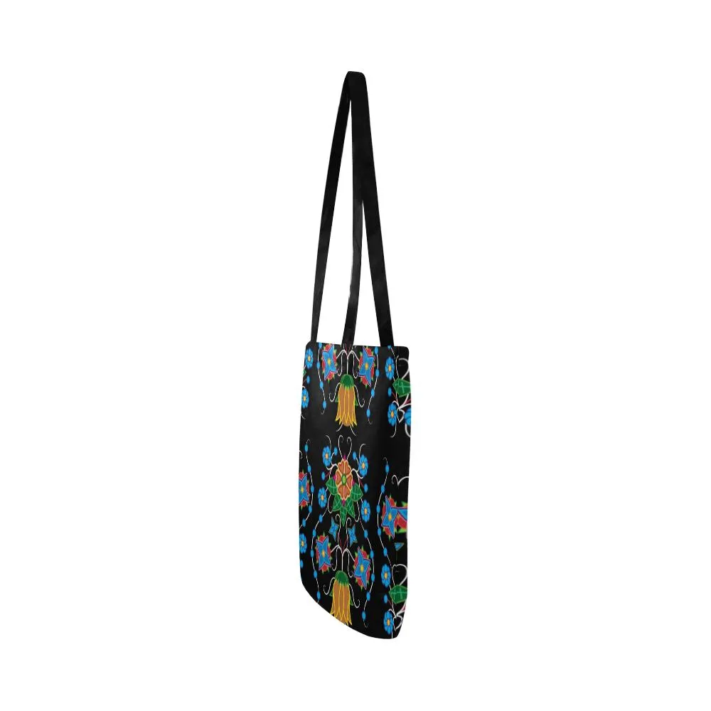 Floral Beadwork Four Mothers Reusable Shopping Bag (Two sides)