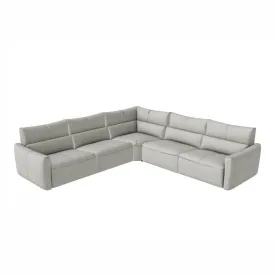 GALAXY CREAM FABRIC RECLINING SECTIONAL