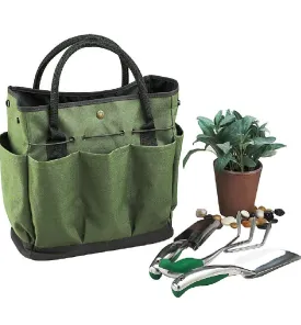 Garden Tote | Garden Bag With Pockets (8 Pockets) Organizer Bag