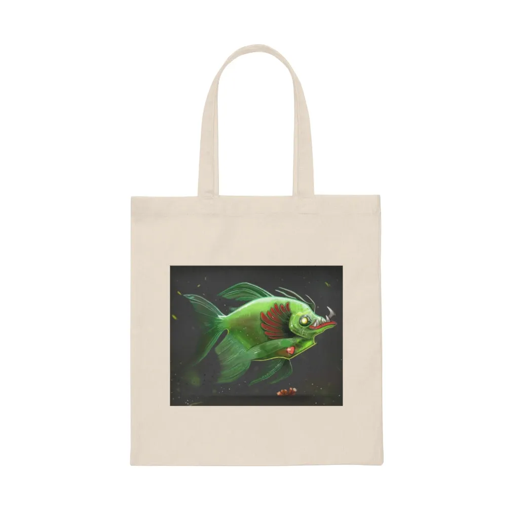 Hook Lung Jaw Canvas Tote Bag