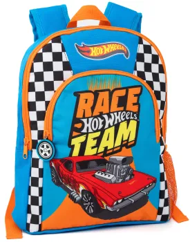 Hot Wheels Boys Blue Backpack