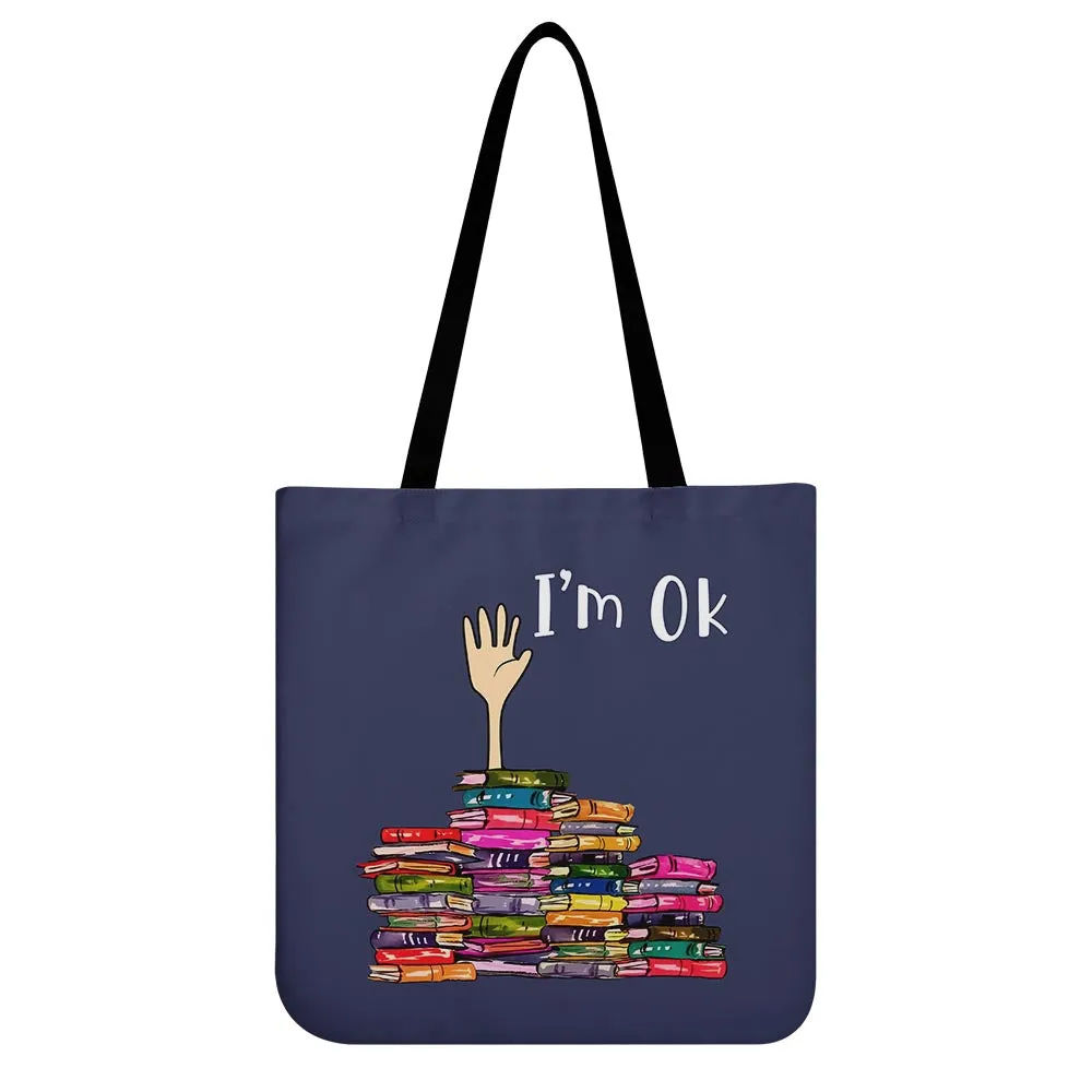 I'm OK It's Fine I'm Fine Everything's Fine Book Lovers Gift TBF22