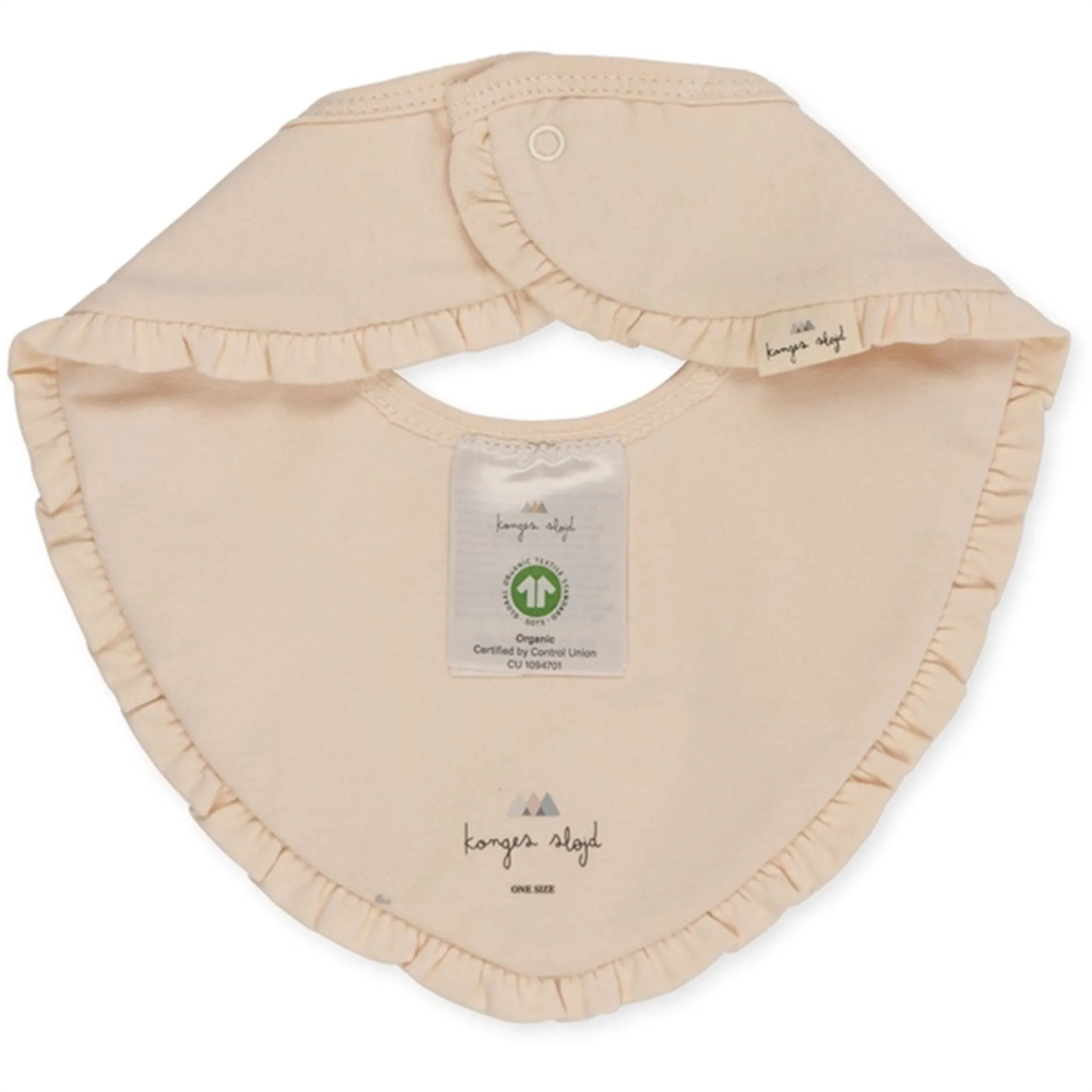 Konges Sløjd Ma Grande Cerise/Nouvelle Peach Basic 2-Pack Bib Frill