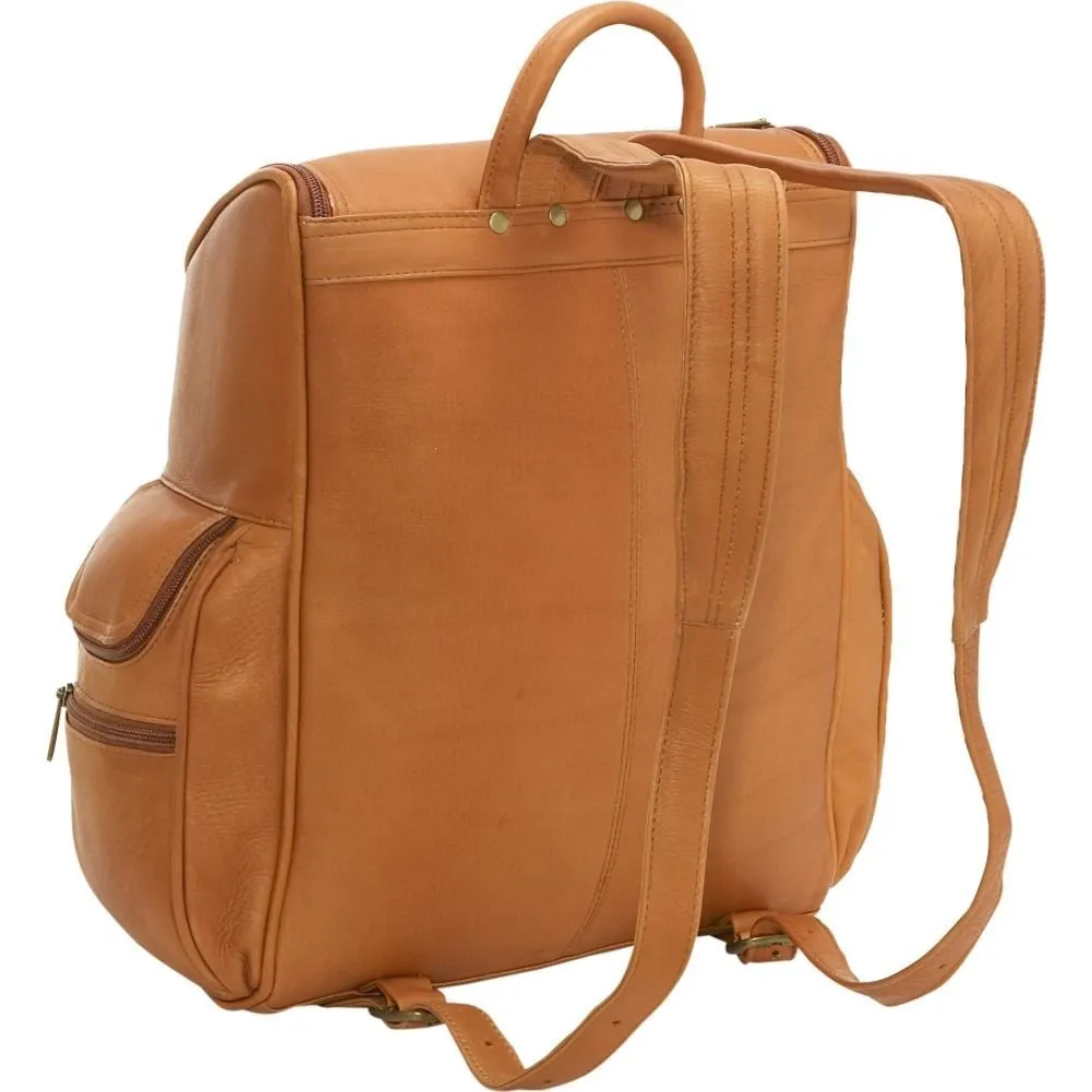 Leather Laptop Backpack