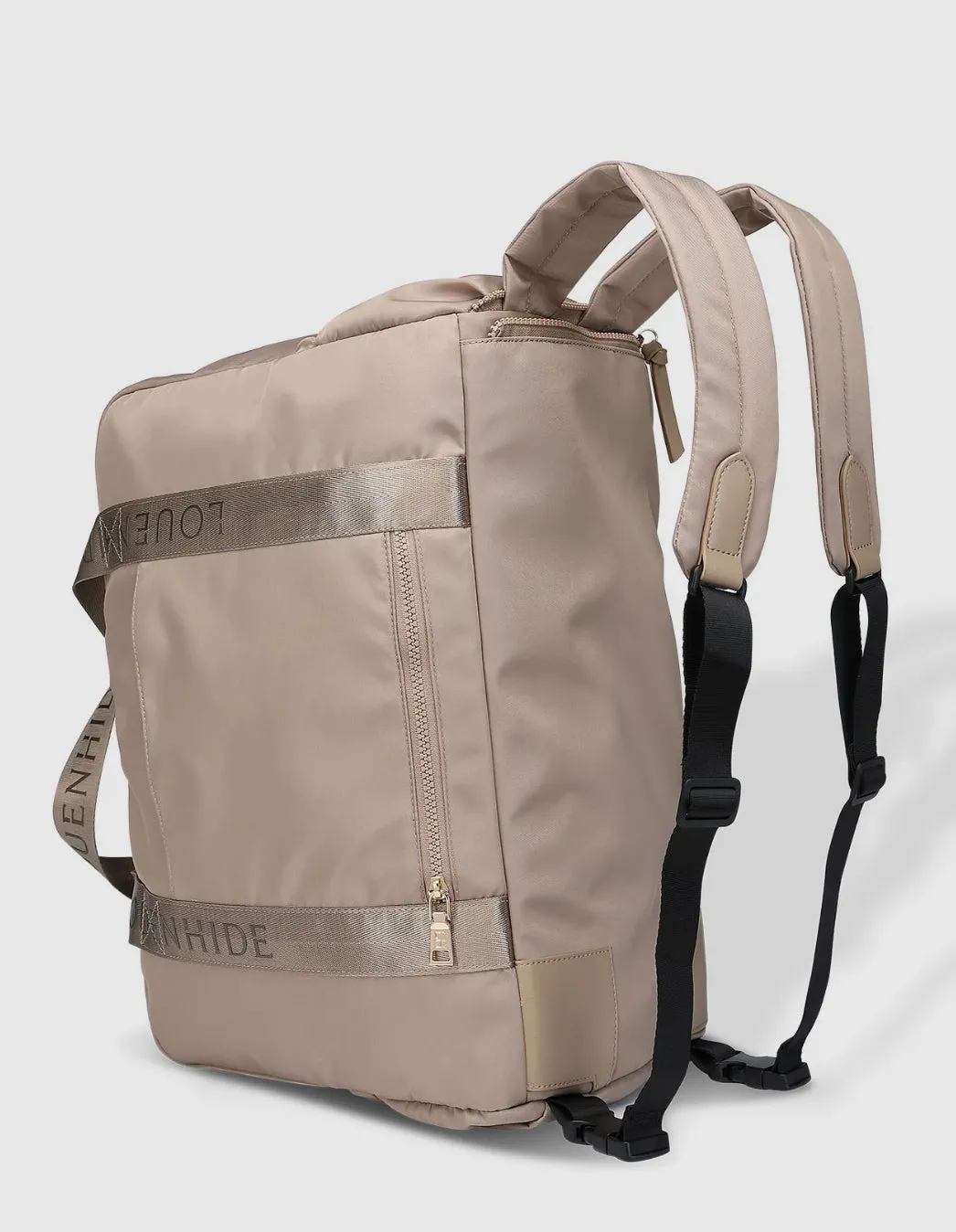 Louenhide Jenn Nylon Travel Bag Beige