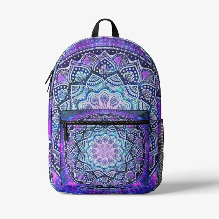 MANDALA Retro Colorful Print Trendy Backpack | Cameron Gray