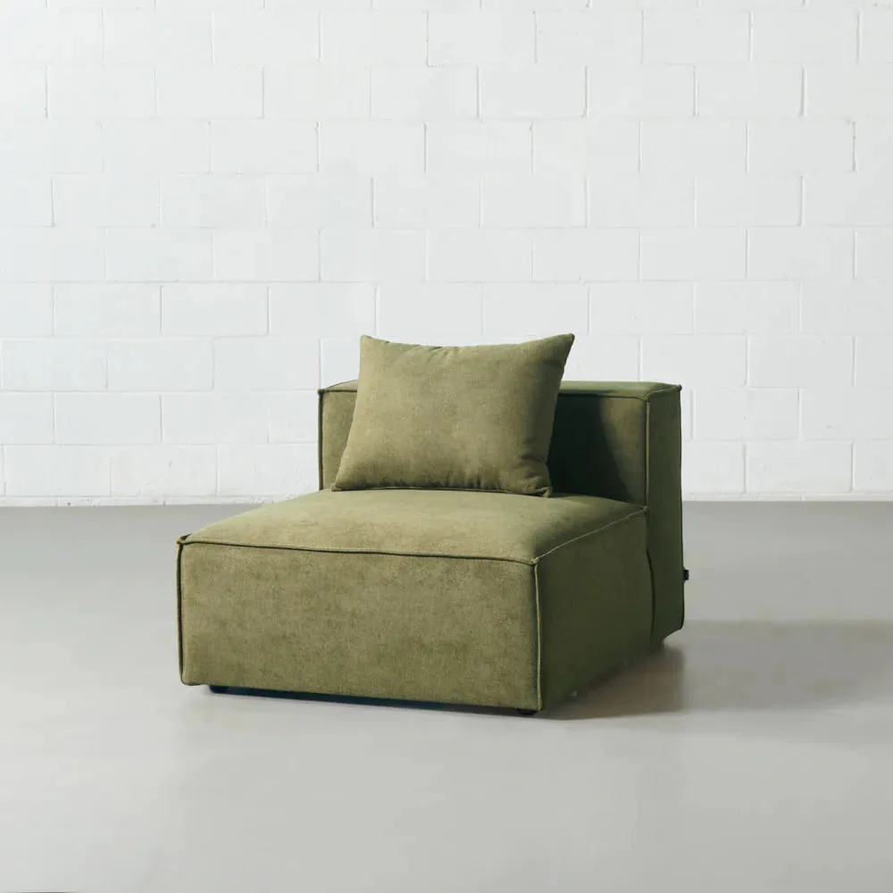 MASON - Green Fabric Modular Sectional (4 piece)