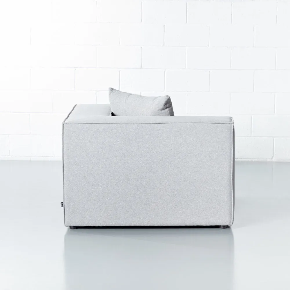 MASON - Light Grey Fabric Corner Module