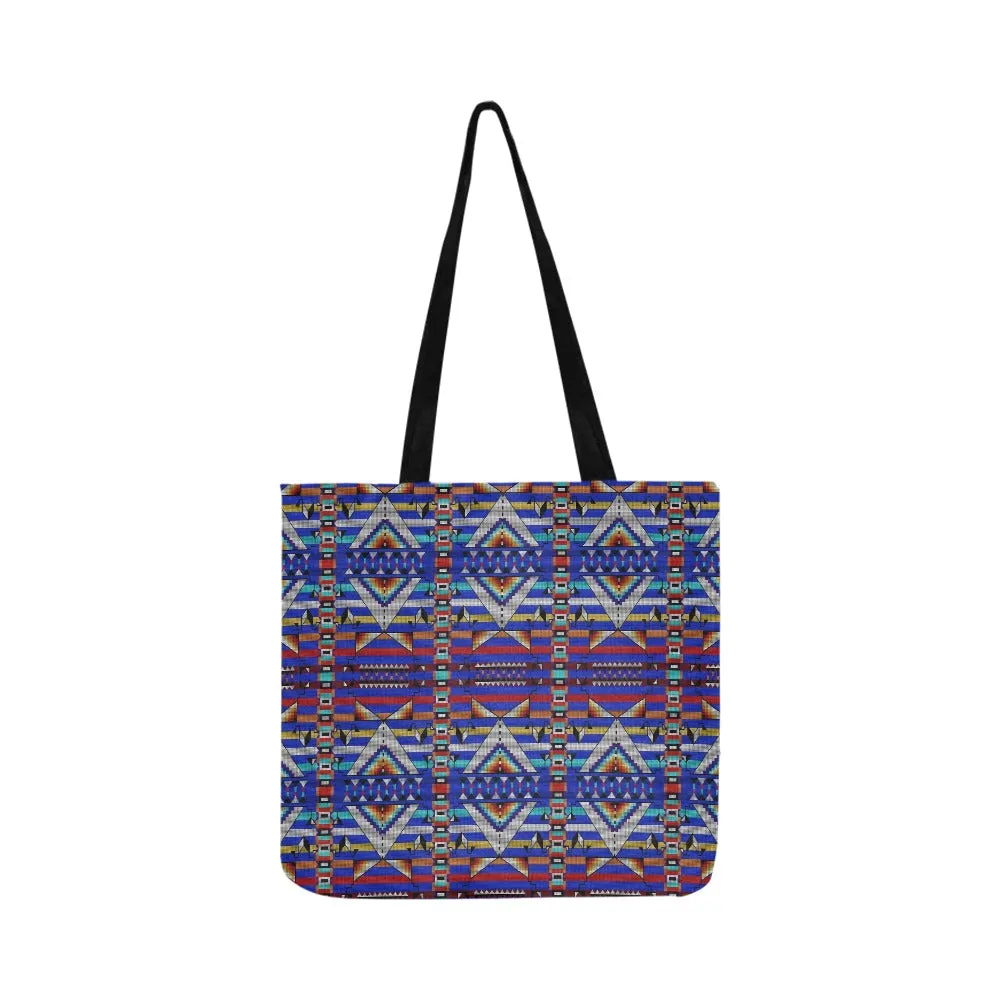 Medicine Blessing Blue Reusable Shopping Bag (Two sides)