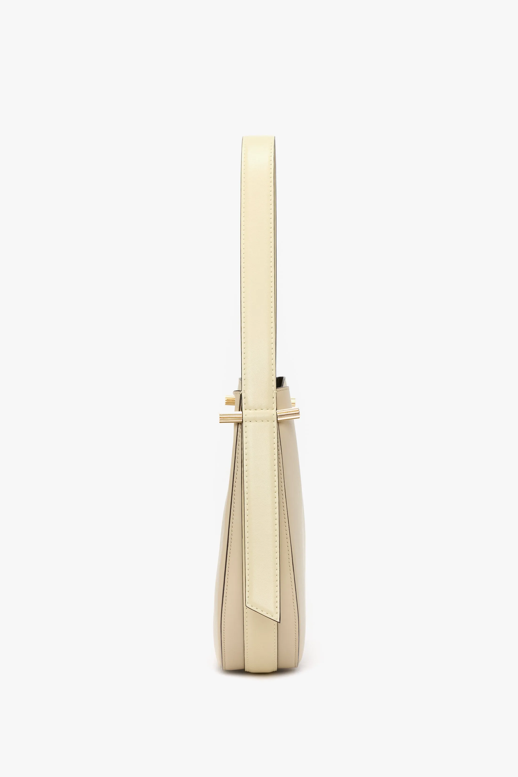 Medium Dia Hobo Bag In Ivory Smooth Leather