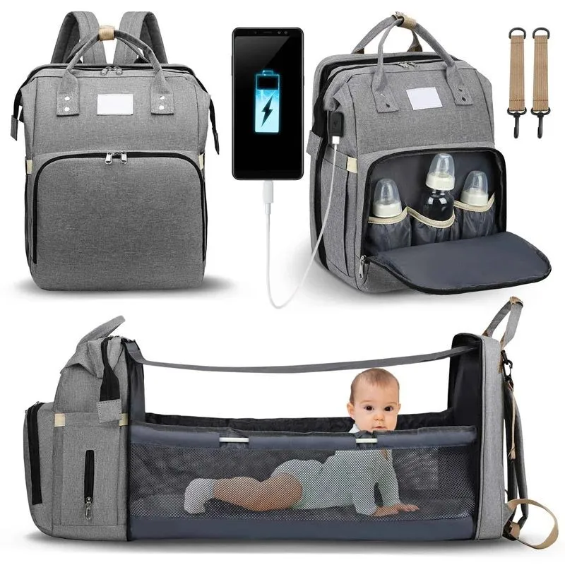 MomEase Portable Crib Backpack - Foldable & Spacious