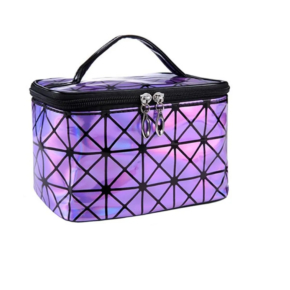 Multi functional Geometric Cosmetic Organizer Bag