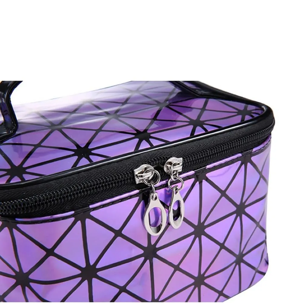 Multi functional Geometric Cosmetic Organizer Bag